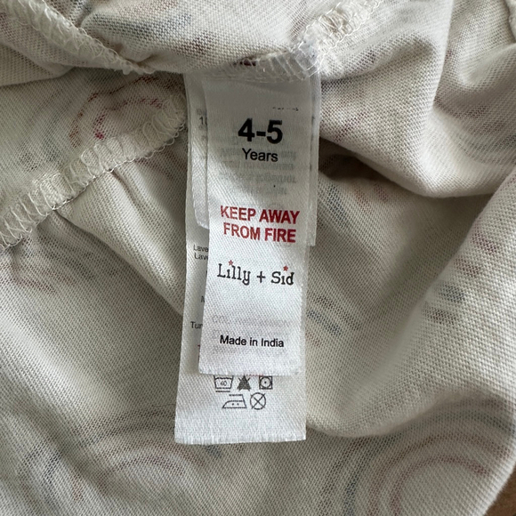 Kids Lilly + Sid Rainbow Dress White Tan Size 4-5 Years Colorful Playwear - Picture 6 of 6